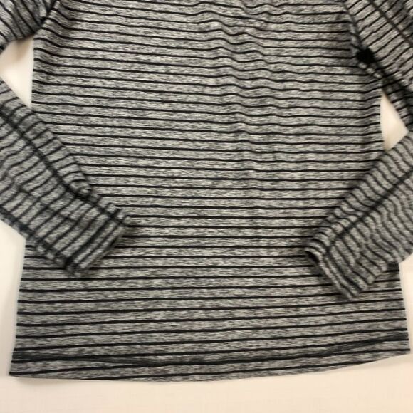 Lululemon Surge Warm 1/2 Zip, Raven Stripe Heathered Black, Medium - Picture 11 of 12